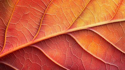 Vibrant close-up of colorful autumn leaves showcasing intricate details.