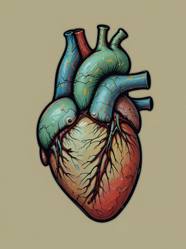 mitral valve prolaps cardiology disease color icon vector illustration