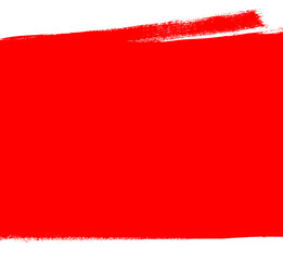Obraz premium Pinselfläche in rot als grunge Hintergrund mit Textfreiraum