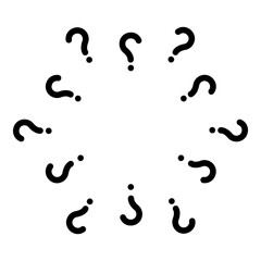 Signs of questions Sign question icon black color vector illustration image flat style