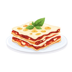 My Simple flat 2D icon lasagna sheets group isolated on transparent background, vector, flat design, animation design, simple flat 2D icon, minimalist design, clipart