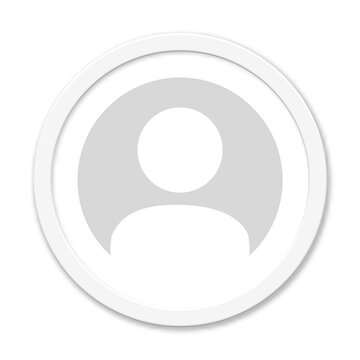 Pofilbild Symbol auf wei&szlig;em Button