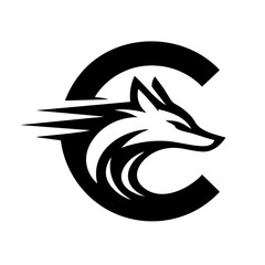 The Fox and Letter C Logo Icon Symbol Emblem