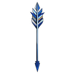 Contemporary Arrow with a Multi Layered Design in R Isolated on Transparent Background