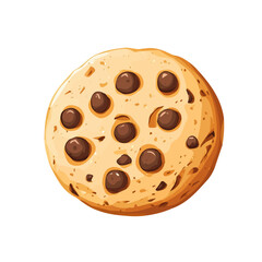 My very Simple flat 2D icon, cookie isolated on a white background, vector, flat design, animation design, simple flat 2D icon, minimalist design, vector design, eps
