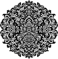 Elegant Seamless Floral Pattern with Vintage Ornamental Design