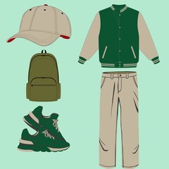 vector illustration of clothes
