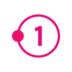 Number icon vector illustration. Infographic number icon vector. number icon vector