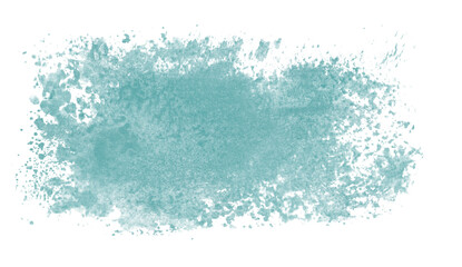 Gemalte Farbspur in blau türkis als Hintergrund