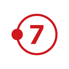 Number icon vector illustration. Infographic number icon vector. number icon vector
