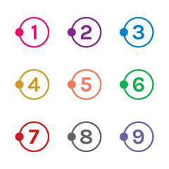 Number icon vector illustration. Infographic number icon vector. number icon vector