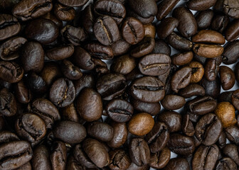 roasted coffee beans background