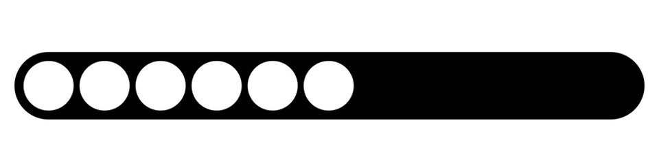 Loading bar vector. Loading bar