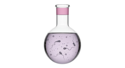 Isolated Flask with Sperm