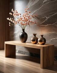 fictional views through vases and rooms