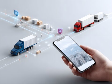 Innovative logistics management using mobile technology to track shipping and delivery in real-time. - Powered by Adobe
