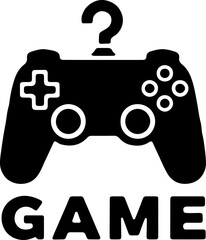 Gaming Controller on Hanger Logo" vector