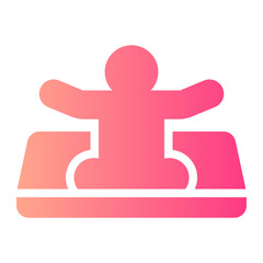 yoga gradient icon