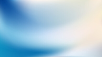 Abstract blue white fluid waves. Gentle light transitions bg.