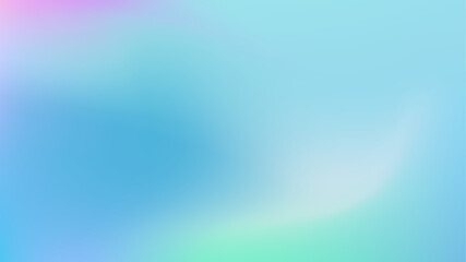 Light Blue smooth abstract gradient background. Holographic blurred