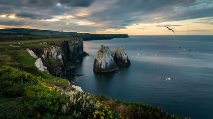 view of a lack mountains around the lack.
