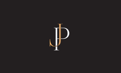 JP, PJ , J , P , Abstract Letters Logo Monogram	