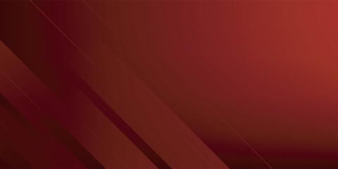Obraz premium Red line with white architecture futuristic background minimal concept vector illustration subtle design.