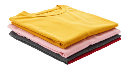 Isolated Stack of T-shirts