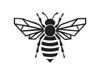 Geometric Bee Icon for Logos, Badges and Stickers