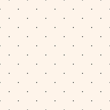 Simple vector minimal seamless pattern. Monochrome geometric texture with small circles, points, dots in regular grid. Subtle polka dot pattern. Black and white minimalist background. Repeated design