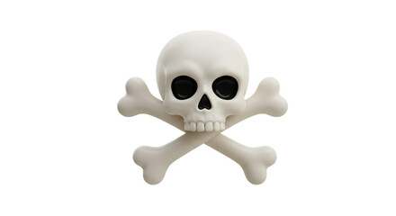 Isolated Skull and Crossbones