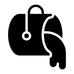 paint bucket glyph icon