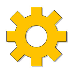 yellow gear icon