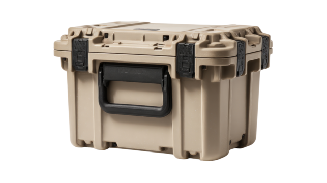 Rugged Protection: A resilient case, expertly crafted to withstand the elements and safeguard valuable items, embodies the essence of security and durability.