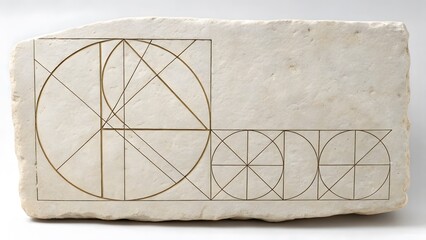 Geometric Designs on Marble Slab