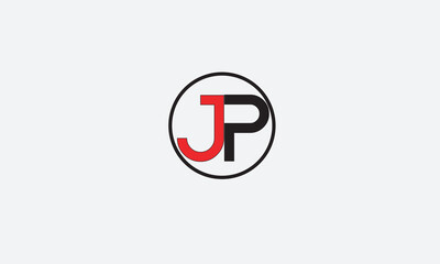JP, PJ , J , P , Abstract Letters Logo Monogram	