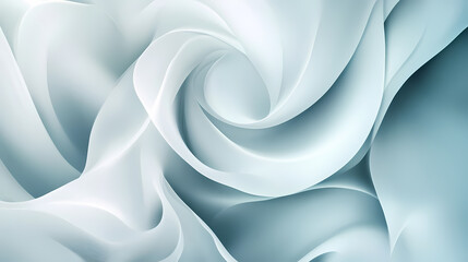 Abstract Light Blue Flowing Fabric Design