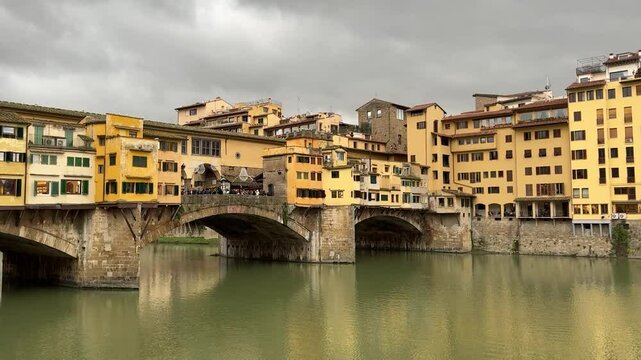 Ponte Vecchio &ndash; Historic Medieval Bridge in Florence, Italy

