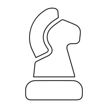 recommend clip art: chess knight Line
