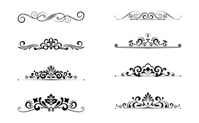 Vintage set. Floral elements for design monograms, invitations, frames, menus and labels. Graphic design of the website, cafes, boutiques, hotels, wedding invitations.
