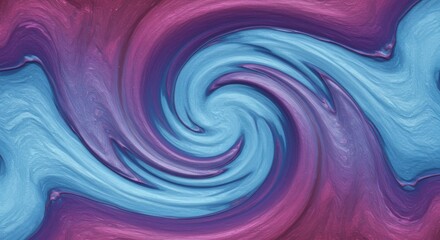 Fototapeta premium Abstract Swirling Purple and Blue Paint Texture Background Digital Art Vortex Design