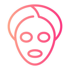 face treatment gradient icon
