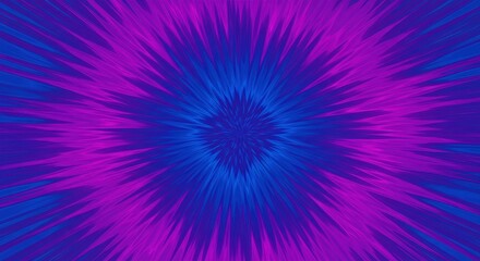 Abstract Purple and Blue Radial Burst Background Design Vibrant Energy Dynamic Pattern