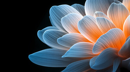 Close-up View of a Vibrant Flower Petals