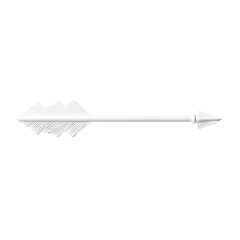 Minimal Arrow with a Crisp Structure in Pure Isolated on Transparent Background