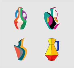 colored vase illustration