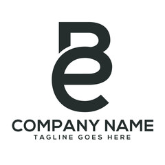 Obraz premium Initial BE or EB creative, Modern, and Elegant Vector Logo Design Templates for businesses