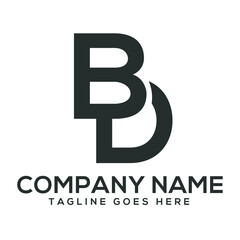 Initial BD or DB creative, Modern, and Elegant Vector Logo Design Templates for businesses