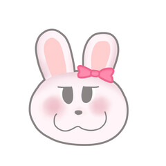 easter bunny with a white background
