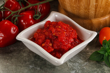 Fresh tomato puree pasta sauce